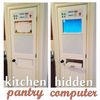 Kitchen Computer Hides in Pantry Door